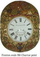 Oval blé peint